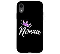 Carcasa para iPhone XR Caligrafía Italiana Nonna Abuela Abuela Rosa Corona