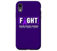 Carcasa para iPhone XR Camisa de concientización sobre el Dolor de Cabeza sobre migraña - Combate el Dolor de Cabeza por migraña