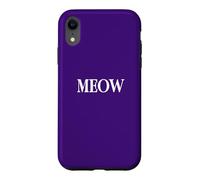 Carcasa para iPhone XR Camisa That Says Meow: un diseño Que Dice Miau