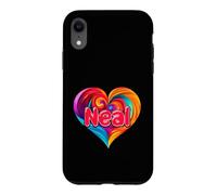Carcasa para iPhone XR Camiseta Colorida con Nombre I Heart Love Neal