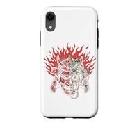 Carcasa para iPhone XR Camiseta Cyber Samurai Máscara De Demonio Japonés