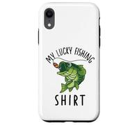 Carcasa para iPhone XR Camiseta de Pesca Divertida para niños My Lucky Fishing-Shirt Bass Fish