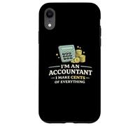 Carcasa para iPhone XR Camiseta Divertida de Contador I Make Cents of Everything
