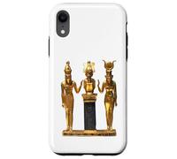 Carcasa para iPhone XR Camiseta egipcia Trinity Golden Horus Osiris e ISIS Statue