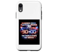 Carcasa para iPhone XR Camiseta para fanáticos de The World Stops We Watch 90 Minutes Soccer 2026.