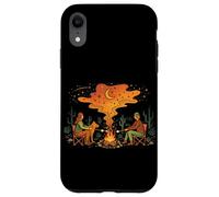 Carcasa para iPhone XR Campfire Friends Night Camping Naturaleza Camper Campamento