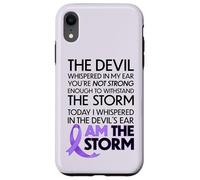 Carcasa para iPhone XR Cancer Warriors I Am The Storm, I Will Survive and Beat It