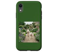 Carcasa para iPhone XR Caniche Jardín Camino Floral Cottage Bloom Escena