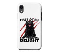 Carcasa para iPhone XR Caos Duende Gato Negro tom zoomies Sarcasmo Gatos