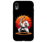 Carcasa para iPhone XR Capybara Black Belt Taekwondo Karate Martial Artist