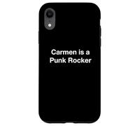 Carcasa para iPhone XR Carmen es una Punk Rocker