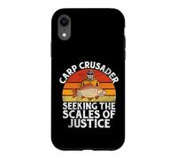 Carcasa para iPhone XR Carp Crusader Buscando la balanza de la Justicia Pesca de la Carpa