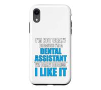 Carcasa para iPhone XR Carrera Dental Amo mi Trabajo Asistente Dental Loco