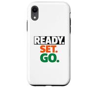 Carcasa para iPhone XR Carrera Ready Go Marathon Go Time Get Moving Sprinter de 10 km y 5 km