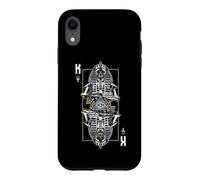 Carcasa para iPhone XR Carta de Tarot astrológico con Calavera de Zombi Egipcio Malvado del Rey faraón