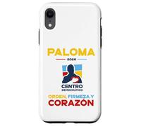 Carcasa para iPhone XR Centro Democrático Paloma 2026 Orden Firmeza y Corazón