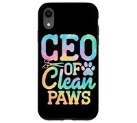 Carcasa para iPhone XR CEO de Clean Paws Dog Groomer Funny Pet Grooming