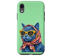 Carcasa para iPhone XR Chartreux Fashion Cats - Portada de Revista, diseño de Gatos