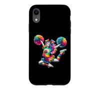 Carcasa para iPhone XR Cheerleader Pom Poms Colorful Outfit Rainbow Tie Dye