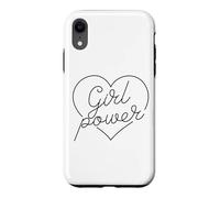 Carcasa para iPhone XR Chica Poder Corazón Amor Mujeres poderosas Fuerte Empoderar Mujer