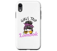 Carcasa para iPhone XR Chicas a Juego Viaje Lombok moño desordenado