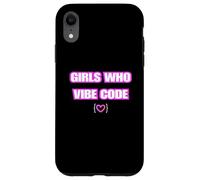 Carcasa para iPhone XR Chicas Divertidas Que Vibe Code, codificadora de IA