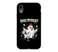 Carcasa para iPhone XR Chicken Ghost Poultrygeist Halloween Costume Farmer