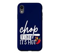 Carcasa para iPhone XR Chop It Like Its Hot Pepper - Disfraz Divertido de Humor de Chef