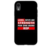 Carcasa para iPhone XR Christian Gym Lover Lord Dame Fuerza para Un Representante Más