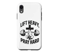 Carcasa para iPhone XR Christian Workout Lift Heavy Pray Hard Gimnasio para Hombres