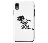 Carcasa para iPhone XR Cinta Adhesiva Suelta con Texto «I Heart The 90s Movie Store Rent»