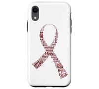 Carcasa para iPhone XR Cinta de curación de Amor con Esperanza de Conciencia sobre el cáncer de mieloma múltiple