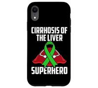 Carcasa para iPhone XR Cirrosis of The Liver Superhero Teal Ribbon