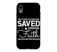 Carcasa para iPhone XR Cita Inspiradora de Fe y Gracia Divina