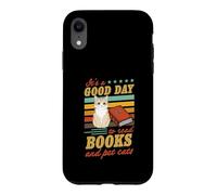 Carcasa para iPhone XR Cita literaria It's A Good Day To Read Books and Pet Cats