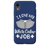 Carcasa para iPhone XR Cita Pastor I Love My White Collar Job Christian Believer