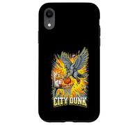 Carcasa para iPhone XR City Dunk Pigeon Baloncesto Slam Funny Bird