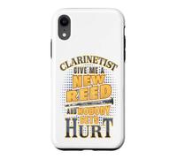 Carcasa para iPhone XR Clarinetista Dame una caña Nueva y Nadie se lastima Humor