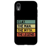 Carcasa para iPhone XR Clay The Man The Myth The Legend - Cita Personalizada Divertida