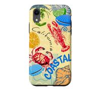 Carcasa para iPhone XR Coastal Lighthouse Sailboat Ocean Sunset Scenic Artwork