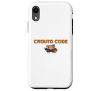 Carcasa para iPhone XR 【Code DE CROUTO】 Herramienta de Ilustración de AI Agente de IA Ejecución Binario Hacker Dot Gake GPT