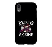 Carcasa para iPhone XR Coffee Lover Espresso Skull Decaf Is A Crime