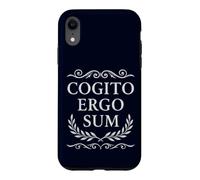 Carcasa para iPhone XR Cogito Ergo Sum Filosofía Latina Creo Que por lo Tanto Soy