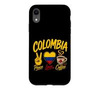 Carcasa para iPhone XR Colombia Peace Love Coffee