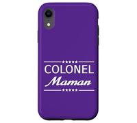 Carcasa para iPhone XR Colonel Maman Femme Militaire Humour Mère Obéir Discipline