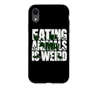Carcasa para iPhone XR Comer Animales Veganos a Base de Plantas es un Humor extraño