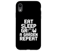 Carcasa para iPhone XR Comer Dormir Crecer un jardín Repetir Divertido Jardinería Juegos