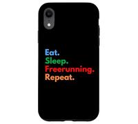 Carcasa para iPhone XR Comer Dormir Freerunning Repeat - Freerunners & Parkour Lovers
