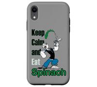 Carcasa para iPhone XR Cómic Retro de Popeye The Sailor Man Keep Calm & Eat Spinach