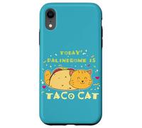 Carcasa para iPhone XR Comida Mexicana Foodie Cita Divertida Hoy Palíndromo Es Taco Cat
